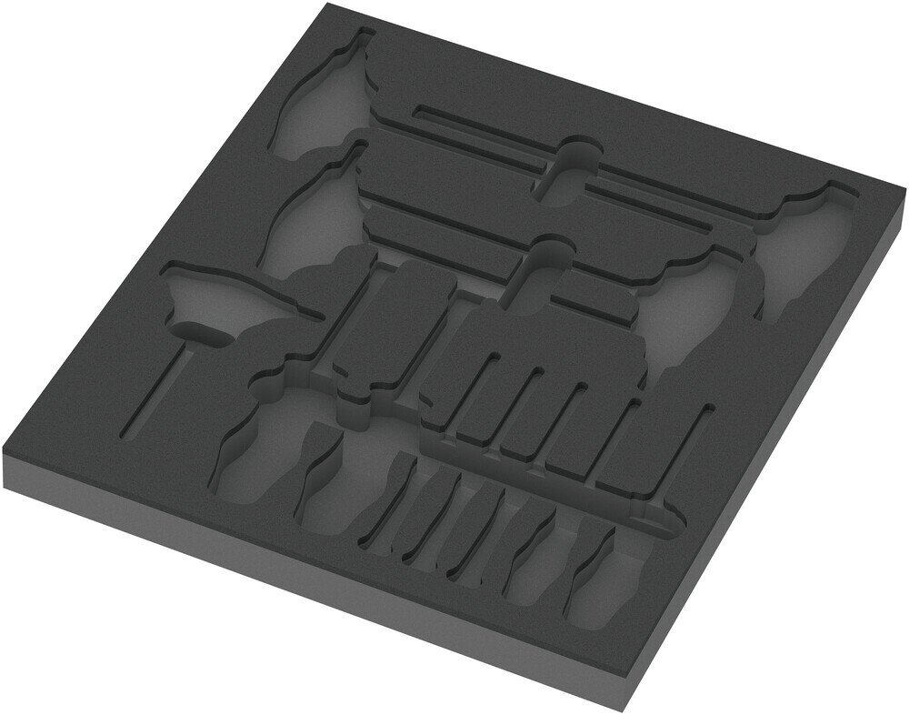 Schaumstoffeinlage Hex Schraubendreher Set 1, ohne Werkzeug, 344 x 30 x 392 mm #zoom-1