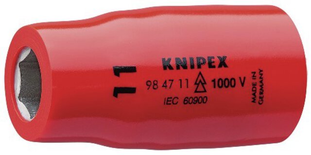Socket for hexagon head screws with square socket 1/2", 54 mm