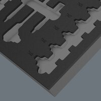 Schaumstoffeinlage 8007 B VDE Zyklop VDE Knarre Set 1, 3/8", ohne Werkzeug, 344 x 30 x 392 mm #thumbnail-3