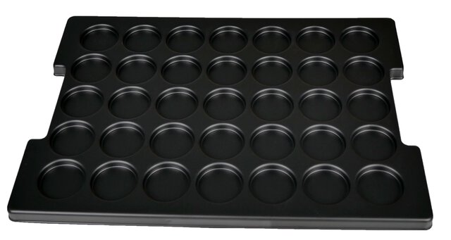 ESD insert for Euro box 1 and 2, 35 recesses, 352 x 252 x 34 mm