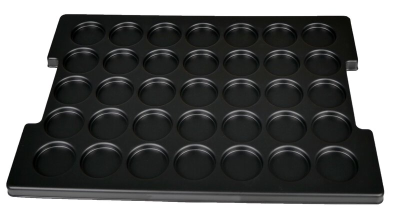 ESD insert for Euro box 1 and 2, 35 indentations, 352 x 252 x 14 mm