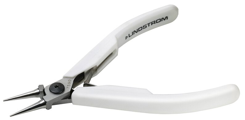 Round nose pliers, Supreme series, 120 mm, antistatic, pointed/fine #zoom-1