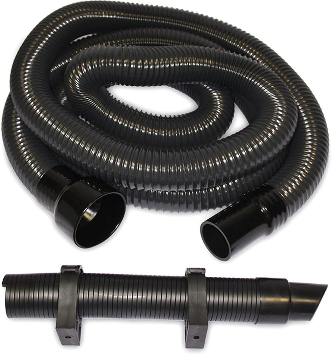 Kit de tuyaux, Ø 50mm, y compris 2x tuyaux d'aspiration (2x 4 m), buses et accessoires, noir #zoom-1