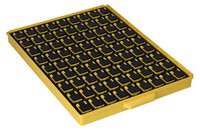 SMD drawer 340/22 incl. 81x SMD box N1 with ESD cover and TZ insert, yellow/black #thumbnail-4
