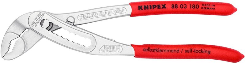 Pince à pompe à eau Alligator®, chromée, 180 mm #3