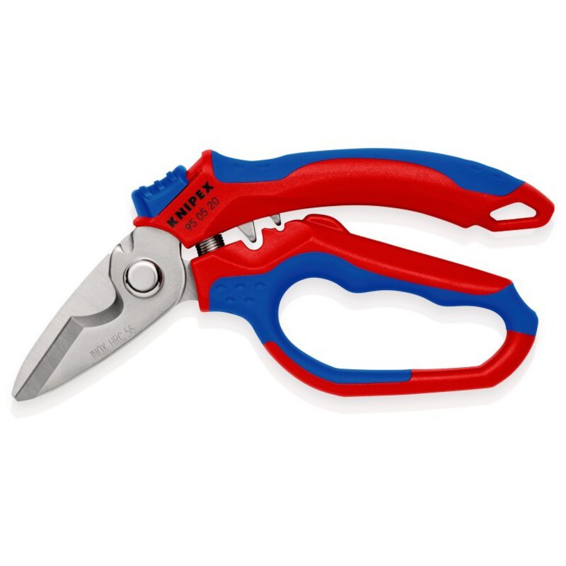 Electrician's scissors, angled, ferrules from 0.5 - 6 mm² and 10 - 25 mm², sales packaging