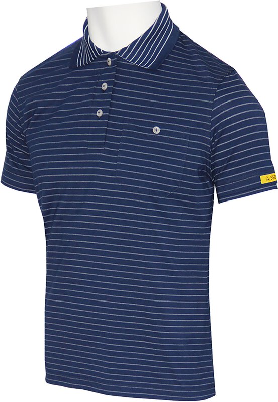 Polo ESD a maniche corte da donna CONDUCTEX® Cotton Knit, taglia XS, navy