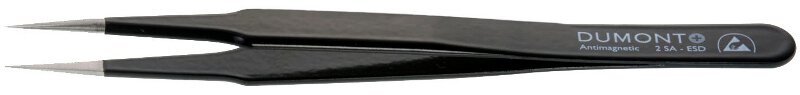 ESD tweezers type 2, strong tips, amagnetic steel