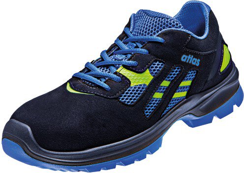 ESD low shoe CF 2 black 2.0, S1, Sportline, unisex, black/royal blue, size 38 #zoom-1