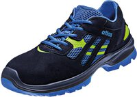 ESD low shoe CF 2 black 2.0, S1, Sportline, unisex, black/royal blue, size 38 #thumbnail-1