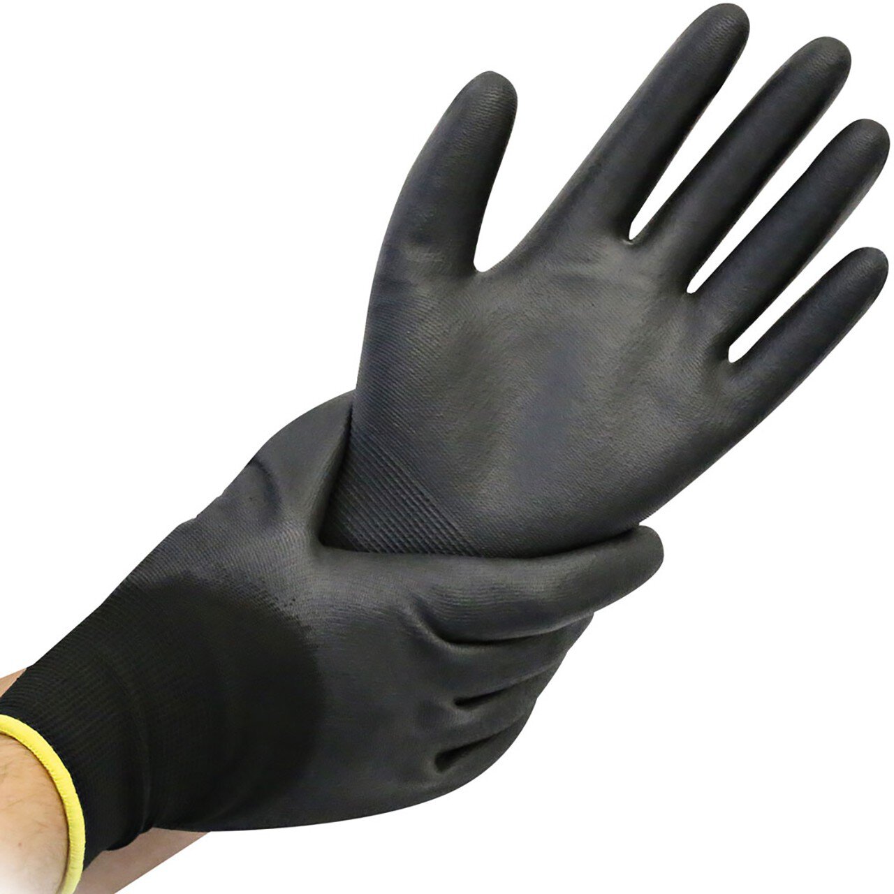 Hygostar gant en tricot fin BLACK ACE 3/4 enduction PU, noir, taille XL, 3/4 trempé #zoom-1
