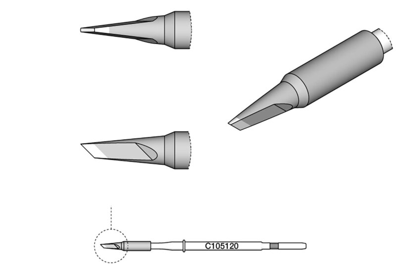 Lötspitze messerförmig, 1 x 0,2 mm, C105120 #2