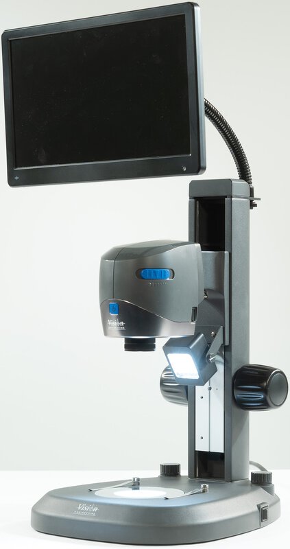 VE CAM montiert auf Tischstativ, inkl. 12 Zoll Monitor, Monitorhalterug, Fernsteuerung #1