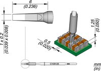 Soldering tip chisel-shaped, straight, 1 x 0.2 mm, C105125 #thumbnail-1