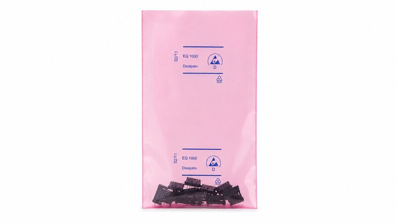 ESD bag, pink, dissipative, 90 µm, 76 x 127 mm, 100 pieces #2