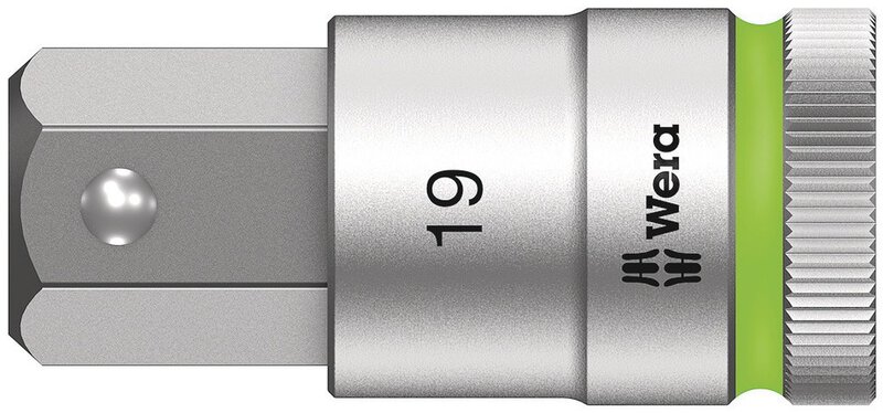 Bitnuss mit 1/2"-Antrieb mit Haltefunktion, 19 x 60 mm #1