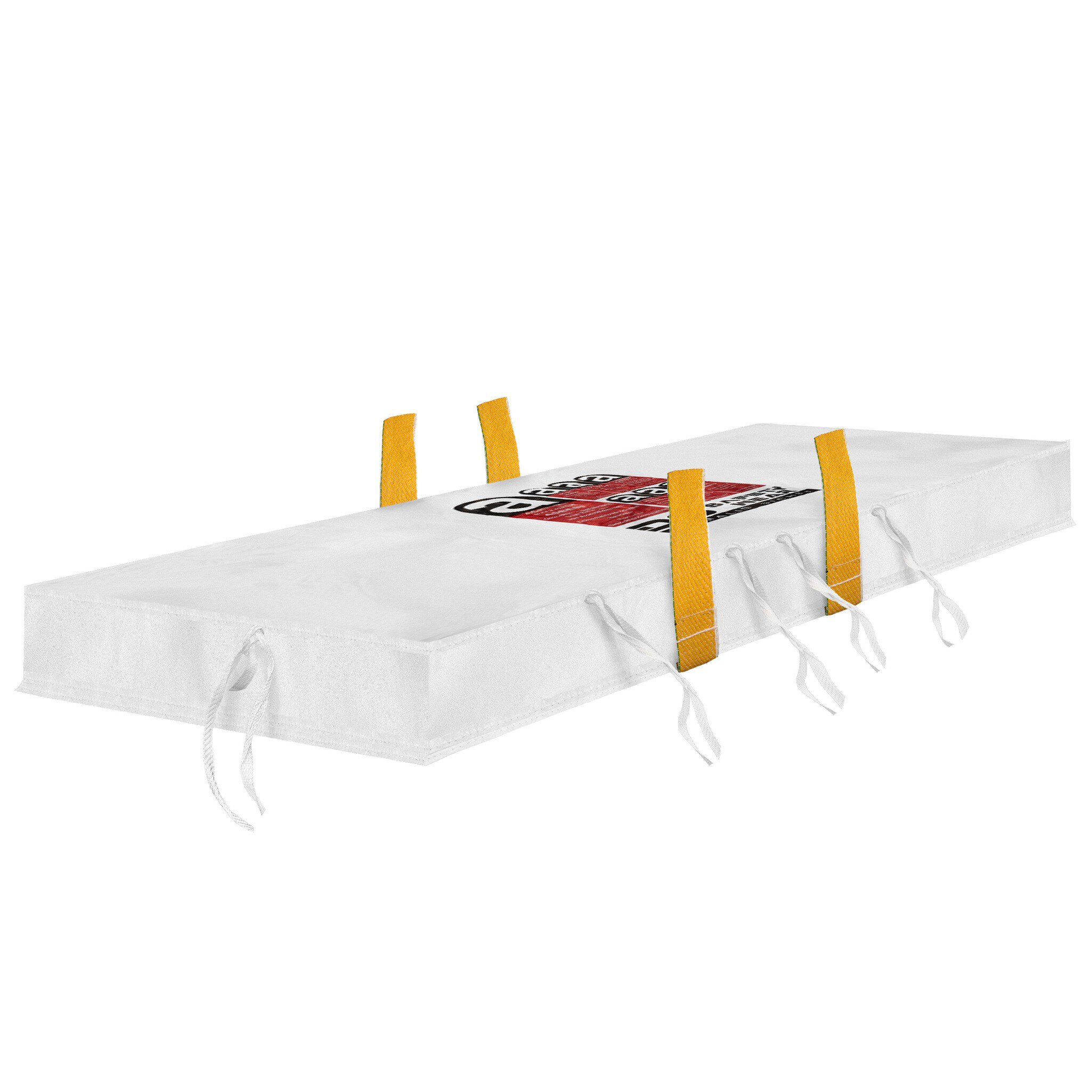 Sheet bag 260x125x30cm, coated, asbestos warning print #zoom-1