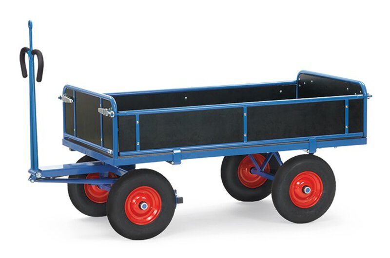 Hand platform truck with towing eye loading area 2000 x 1000 mm  #1