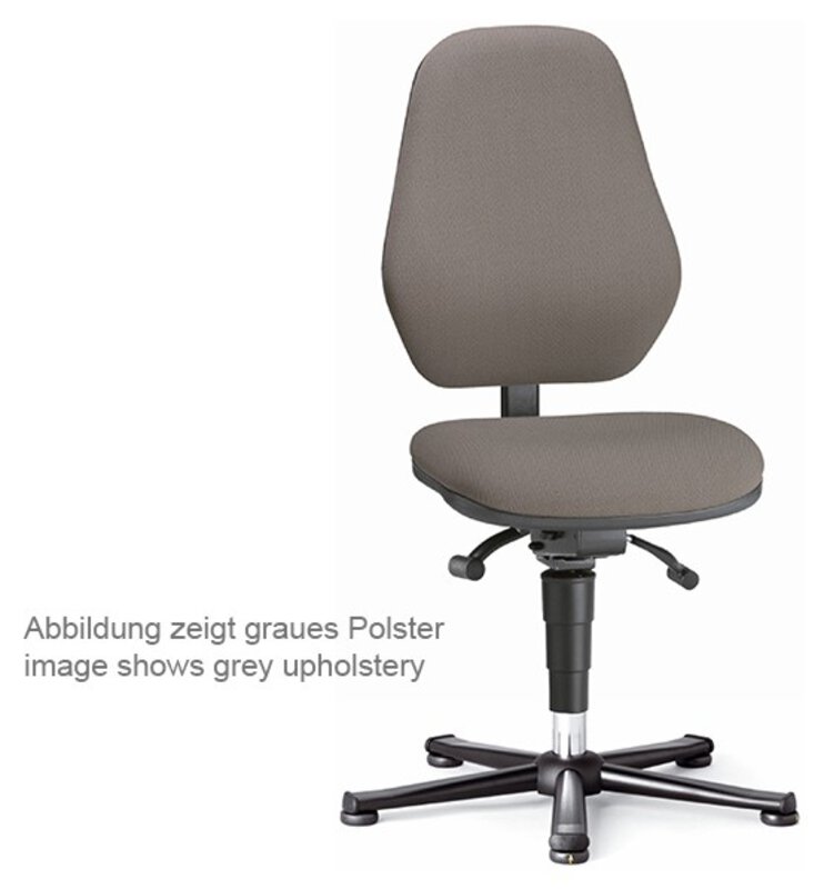 Chaise ESD BASIC 1 avec patins, mécanisme synchrone, matière Duotec rouge