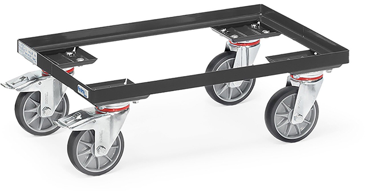 Eurokasten-Roller "GREY EDITION", Tragkraft 250kg, offener Rahmen, 605x405mm #zoom-1