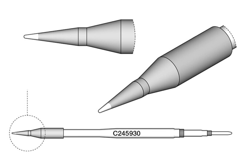 Lötspitze konisch, D: 0,5 mm, C245930 #2