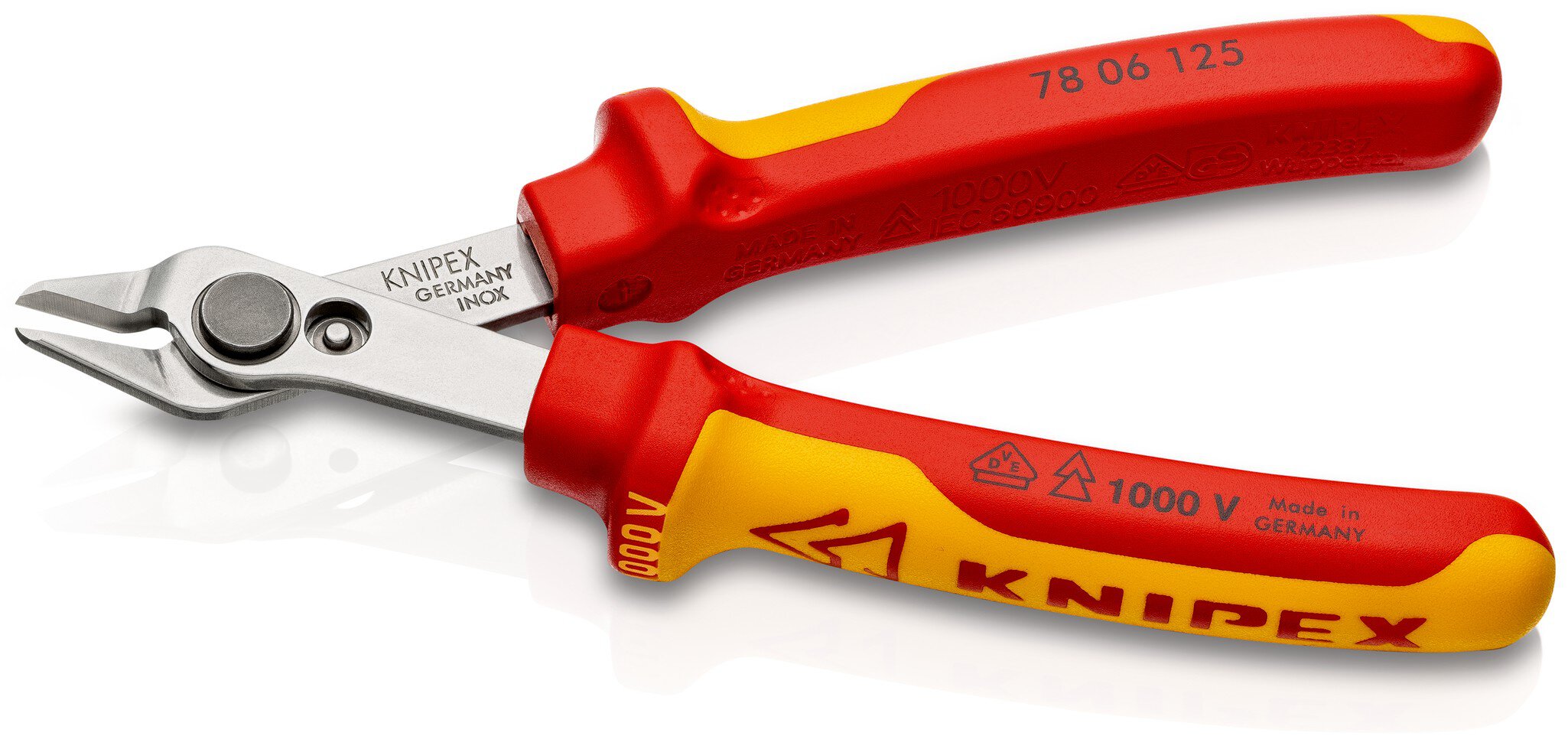 Electronic Super Knips® VDE, isoliert, mit Mehrkomponenten-Hüllen, VDE-geprüft 125 mm (SB-Karte/Blister) #zoom-2