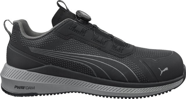 ESD Sicherheitsschuh S1PS, PUMA SAFETY, SLIDE BLACK DISC LOW, schwarz