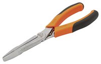 Lange ERGO™ Flat nose pliers with two-component grips and chrome finish, 180 mm, industrial packaging #thumbnail-1