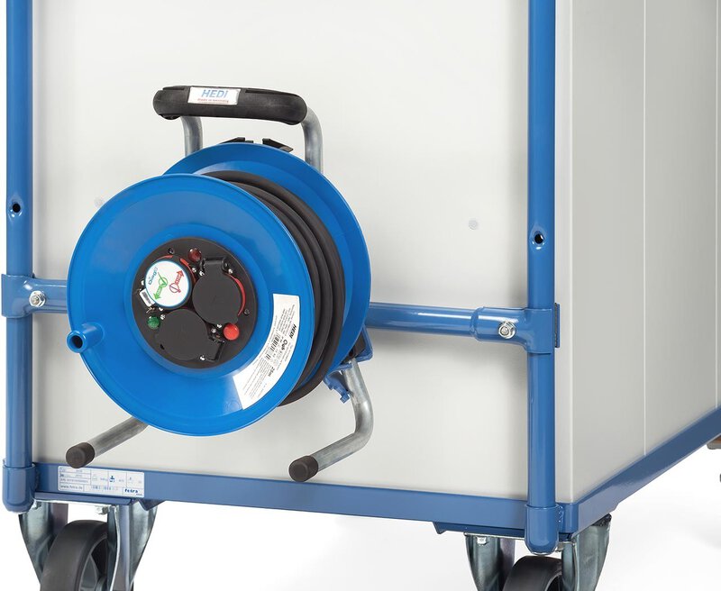 Cable drum incl. attachment kit for table trolley 600 mm wide 
