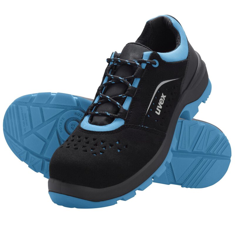 2 xenova Sicherheitsschuh S1 Halbschuh, schwarz-blau #7