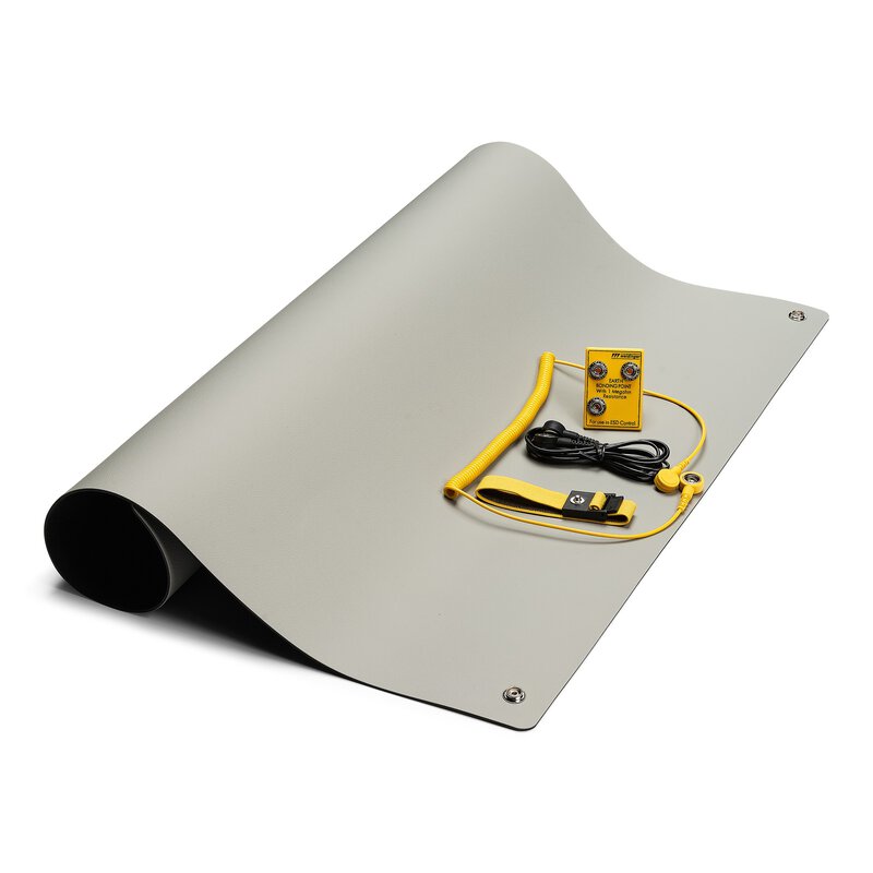 ESD-Tischmatten Set S Pro Swiss, 600 x 600 mm, Schweizer Erdungsstecker, 5-teilig #1