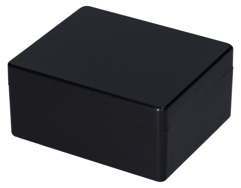 Boîte rectangulaire ESD avec couvercle, noir, 102 x 85 x 47 mm #1