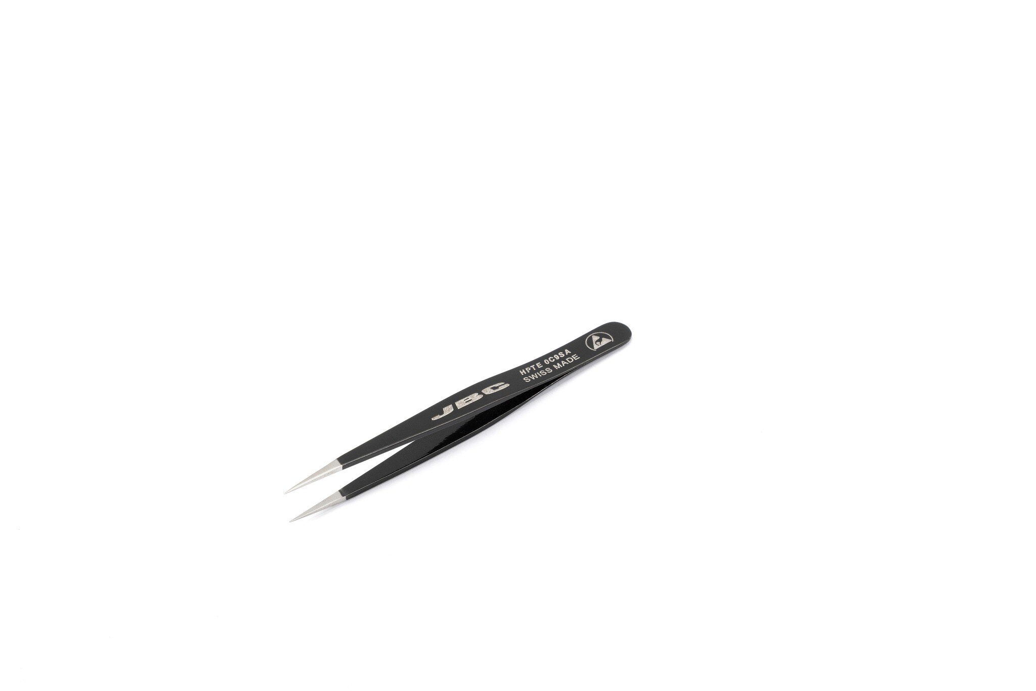 High-precision tweezers 0C9SA, ESD epoxy coating, sharp tip #zoom-1
