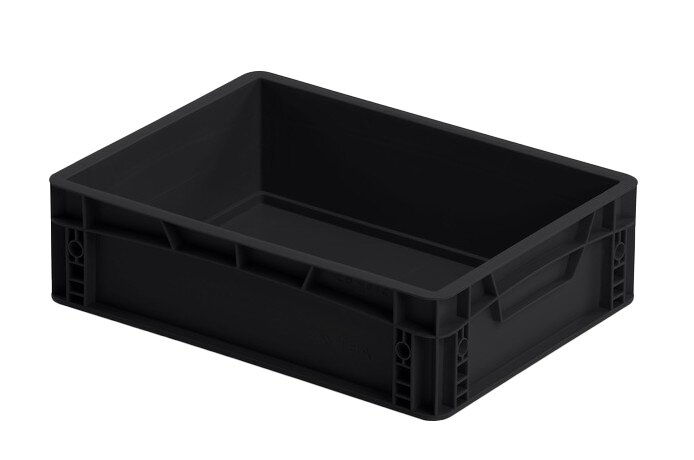 ESD Eurobehälter, schwarz, 11 Liter #zoom-1