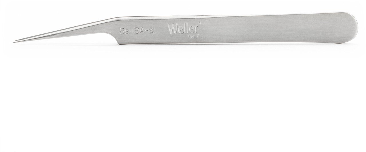 Weller Erem 5ASASL Precision Tweezers Lightly Curved 15° Relieved For Applications In Biology, Medicine, Laboratory Technology And Microelectronics #zoom-1