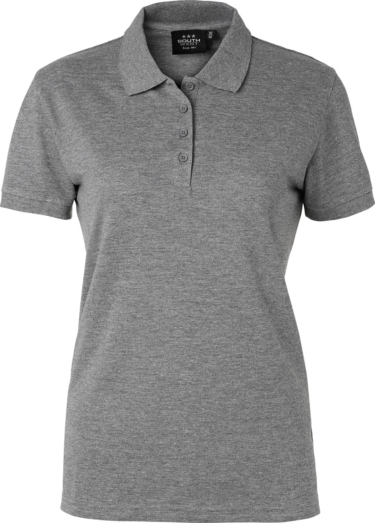 Polo Coronita, femme, Medium gris chiné, M #zoom-1