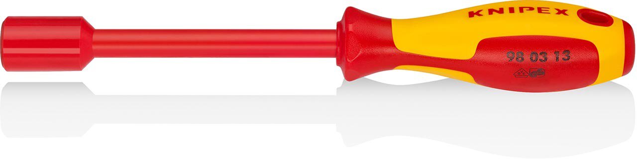 Socket wrench with screwdriver handle, burnished, insulated, key width 13 mm, 237 mm #zoom-1
