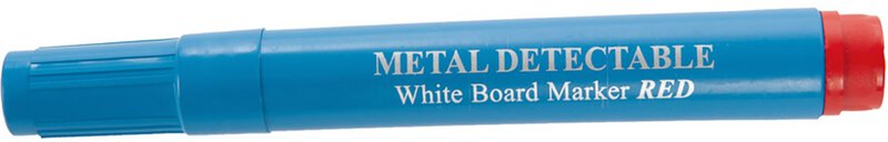 Hygostar detectable washable marker, blue housing, red writing, wedge tip #1