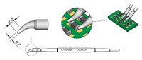 Grot lutowniczy, stożkowy, wygięty, śr.: 0,7 mm #thumbnail-1