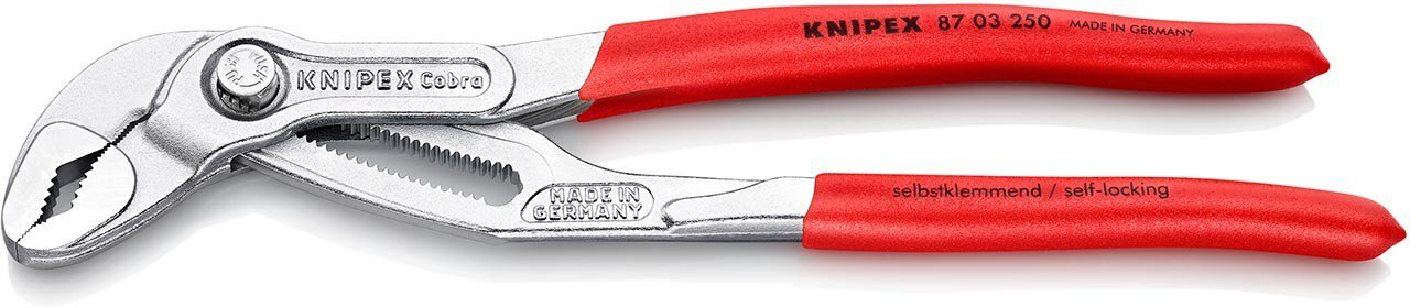 Cobra® high-tech water pump pliers, chrome-plated, wrench size 46mm, 250 mm #zoom-1
