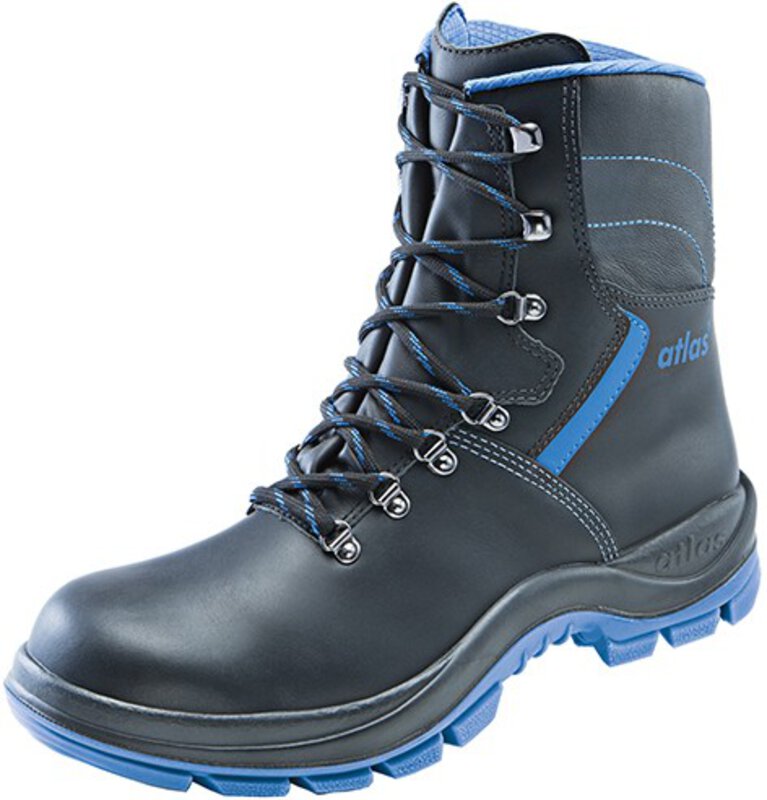 Bottes Anatomic Bau 840 XP, S3, cuir lisse, unisexe, noir/bleu royal, taille 38 #1