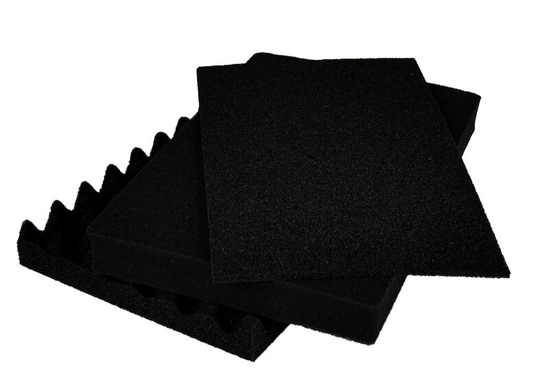 Mousse prédécoupée ESD pour mallette K2004 ESD, noir, 275 x 185 mm