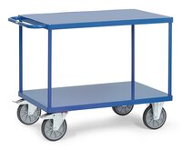 Table trolley - sheet steel flush loading area 1000 x 600 mm  #thumbnail-1