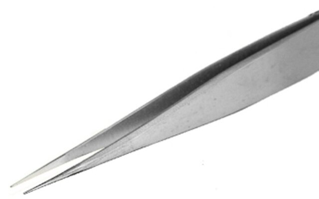 Pęseta, z mocnymi i cienkimi końcówkami, 120 mm