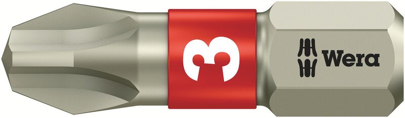 Phillips recess bit, stainless steel, PH 3 x 25 mm #1