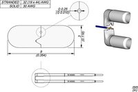 Lötspitze W14030G für WS140 Entlötpinzette, 30G 3 mm #thumbnail-1