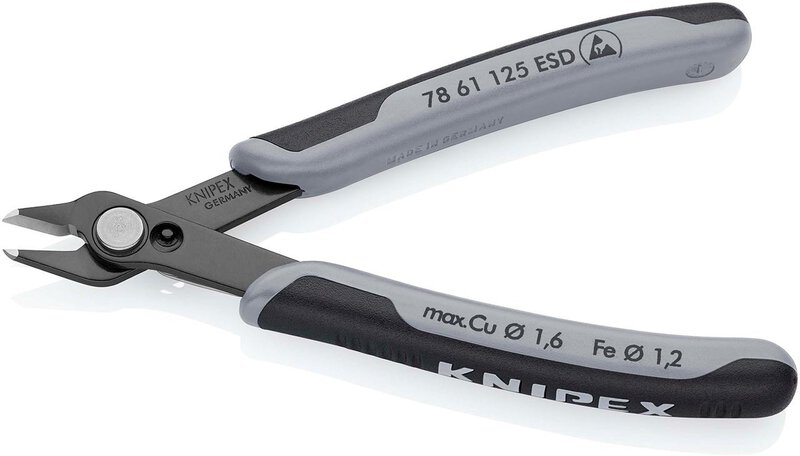 Electronic Super Knips® ESD with multi-component cases, burnished, 125 mm (SB card/blister) #1