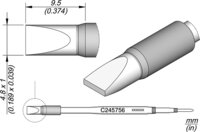 Lötspitze meißelförmig, 4,8 x 1 mm HT, C245756 #thumbnail-1