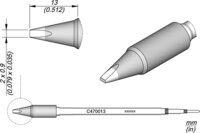 Lötspitze meißelförmig, 2 x 0,9 mm, C470013 #thumbnail-1