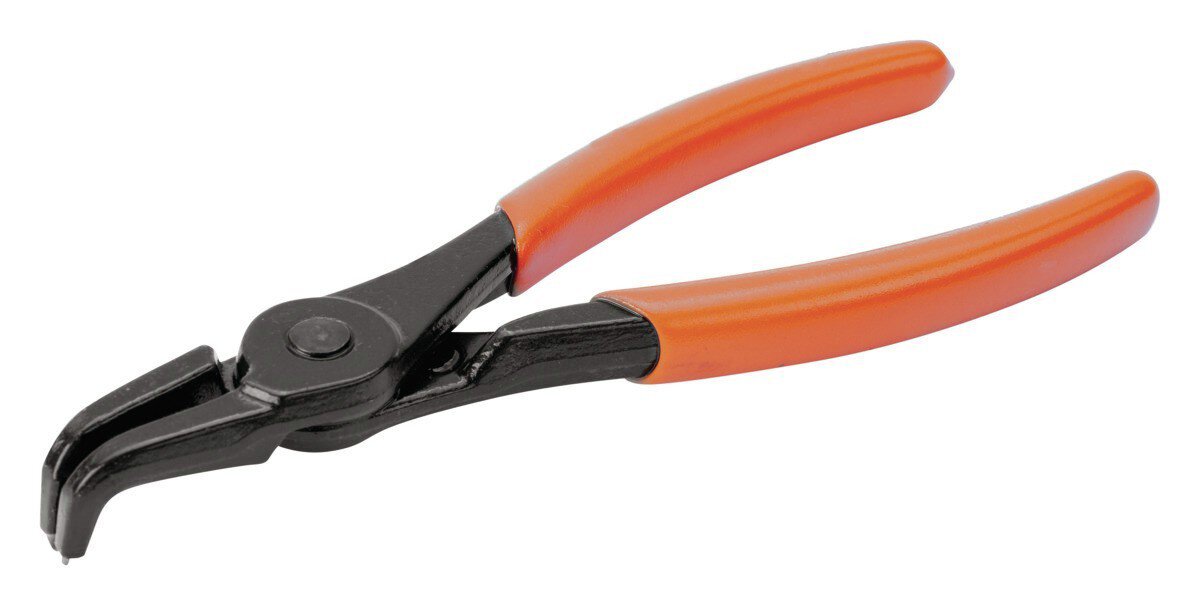 Pliers for internal retaining rings with 90° angled jaws, burnished, 300 mm #zoom-1